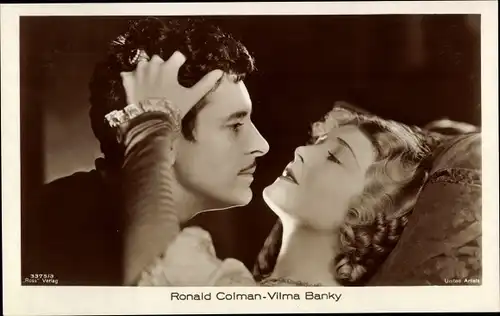 Ak Schauspieler Ronald Colman und Vilma Banky, Portrait