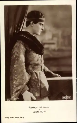 Ak Schauspieler Ramon Novarro in Ben Hur, Ross 64/8