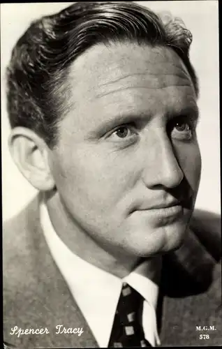Ak Schauspieler Spencer Tracy, Portrait