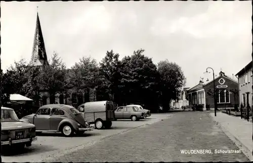 Ak Woudenberg Utrecht Niederlande, Schoutstraat, Autos