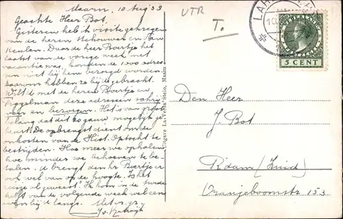 Ak Maarn Utrecht, Bergopwaarts