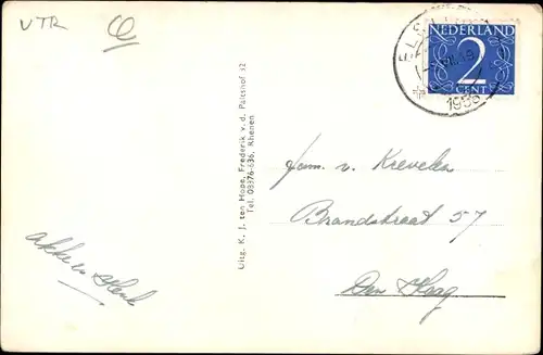 Ak Rhenen Utrecht, Cunerakirche, Turm