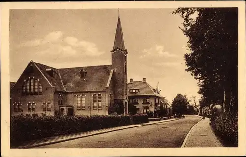 Ak Haren Groningen Niederlande, Kerkstraat, Kirche