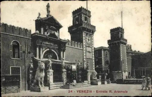 Ak Venezia Venedig Veneto, Entrata R. Arsenale
