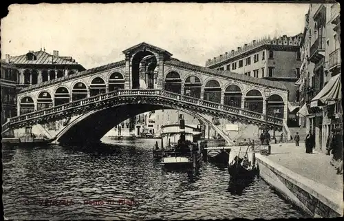 Ak Venezia Venedig Veneto, Ponte di Rialto