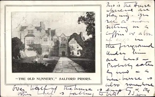 Ak Salford Nordwestengland, The Old Nunnery Salford Priors