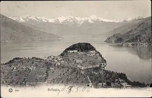 Ak Bellagio Lago di Como Lombardia, Panorama