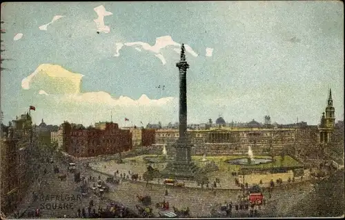 AK London City England, Trafalgar Square