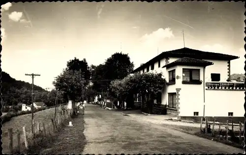 Ak Dancharinea Navarra Spanien, Carretera de Francia, Comercio Errecaldena