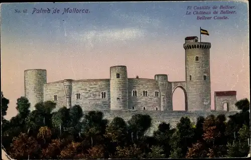 Ak Palma de Mallorca Balearische Inseln, El Castillo de Bellver