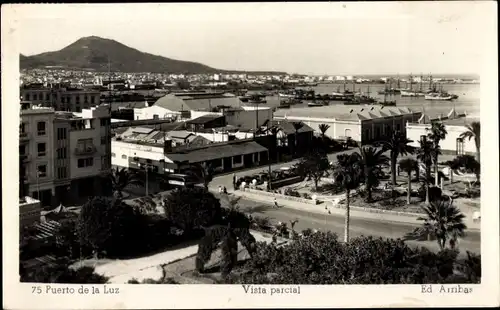 Ak Las Palmas de Gran Canaria Kanarische Inseln, Puerto de la Luz, Vista parcial, Hafen