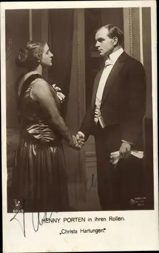 Ak Schauspielerin Henny Porten in Christa Hartugen, RPH 500/5