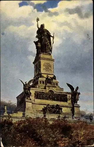 Ak Rüdesheim am Rhein, Niederwald Nationaldenkmal