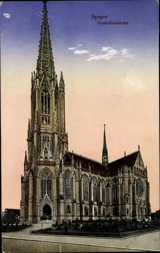 Ak Speyer am Rhein, Gedächtniskirche