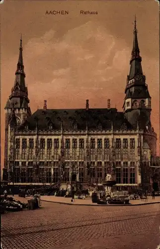 Ak Aachen in Nordrhein Westfalen, Rathaus