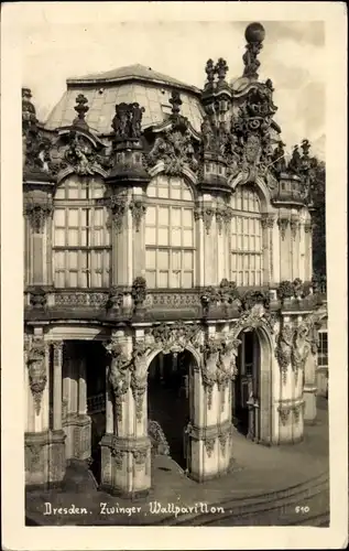 Foto Ak Dresden Altstadt, Zwinger, Wallpavillon