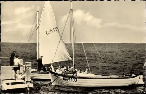 Ak Ostseebad Kühlungsborn, Seebrücke, Segelboote