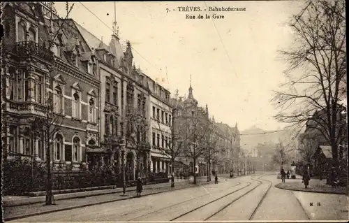 Ak Trier an der Mosel, Bahnhofstraße