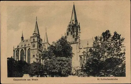 Ak Oppenheim am Oberrhein, Katharinenkirche