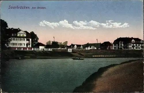 Ak Saarbrücken im Saarland, Am Staden