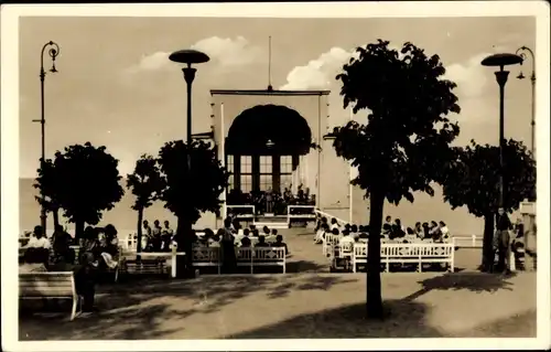 Ak Ostseebad Bansin Heringsdorf auf Usedom, Musikpavillon