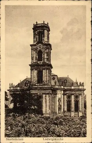 Ak Saarbrücken im Saarland, Ludwigskirche