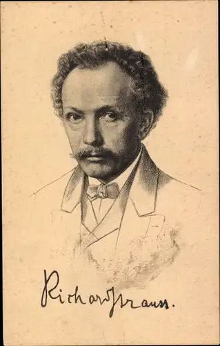 Künstler Ak Komponist Richard Strauss, Portrait