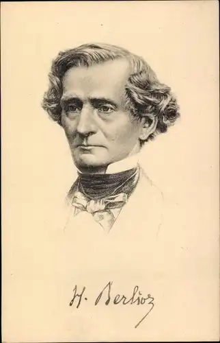 Künstler Ak Komponist Hector Berlioz, Portrait