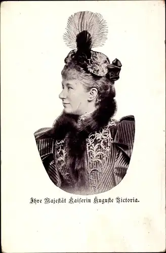 Ak Kaiserin Auguste Victoria, Portrait