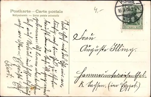 Litho Deutsche Kriegsschiffe, Ableuchten der See durch Scheinwerfer, Kaiserliche Marine