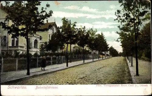 Ak Bad Schwartau in Holstein, Bahnhofstraße