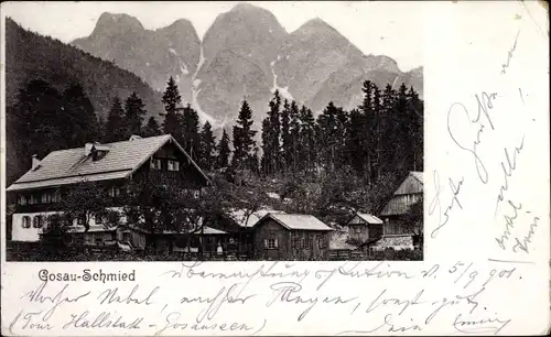 Ak Gosau Oberösterreich, Gasthaus Gosauschmied