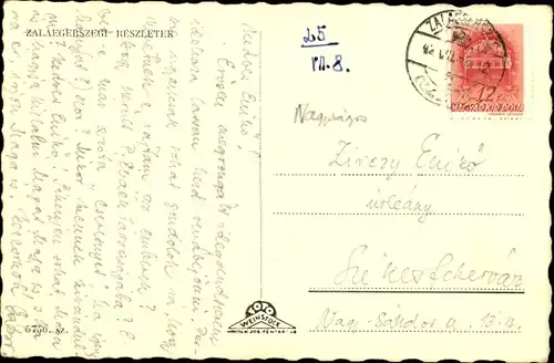 Ak Zalaegerszeg Egersee Ungarn, Teilansichten, Kirche, Denkmal