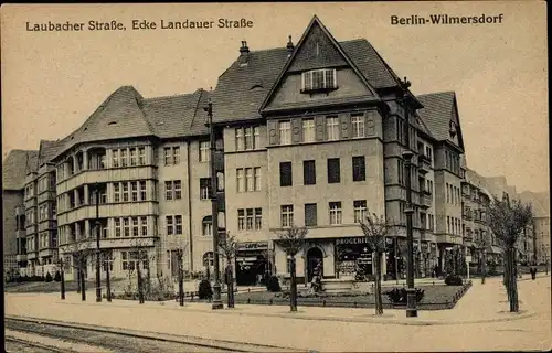 Ak Berlin Wilmersdorf, Laubacher Straße Ecke Landauer Straße, Drogerie