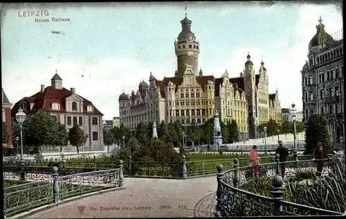 Ak Leipzig in Sachsen, Neues Rathaus