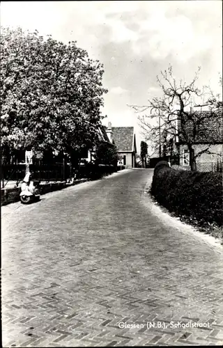 Ak Giessen Nordbrabant, Schoolstraat, Ortspartie