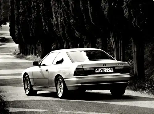 Foto Auto, BMW Coupé 850i, Heckansicht