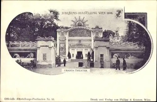 Ak Wien, Jubiläums Ausstellung 1898, Urania-Theater
