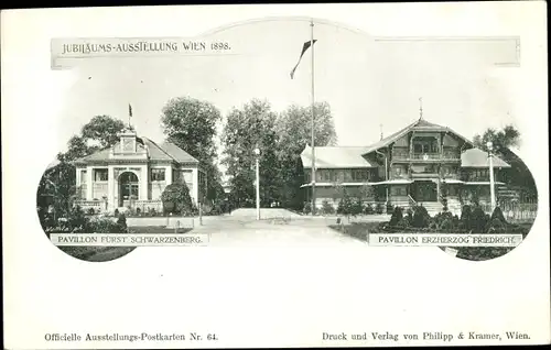 Ak Wien, Jubiläums-Ausstellung 1898, Pavillon Erzherzog Friedrich, Fürst Schwarzenberg