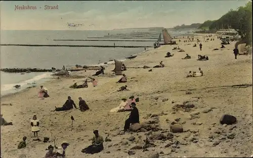 Ak Pionerski Neukuhren Ostpreußen, Strand