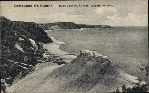 Ak Primorje Ostseebad Groß Kuhren Ostpreußen, Klein Kuhren, Wachtbudenberg, Küste