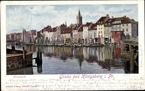 Ak Kaliningrad Königsberg Ostpreußen, Fischmarkt