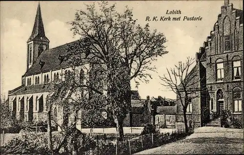 Ak Lobith Rijnwaarden Gelderland, R. K. Kirche, Pastorat