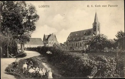 Ak Lobith Rijnwaarden Gelderland, R. K. Kirche, Pastorat