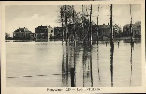 Ak Lobith Tolkamer Rijnwaarden Gelderland, Hochwasser 1920