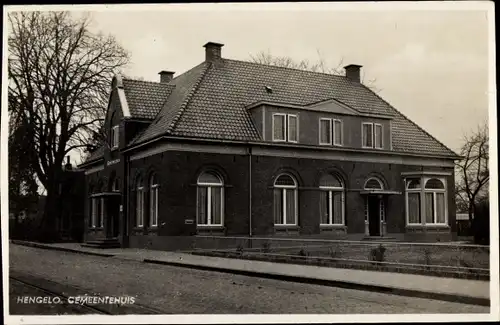 Ak Hengelo Gelderland, Rathaus