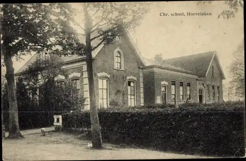 Ak Hoevelaken Gelderland Niederlande, Christliche Schule