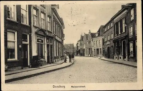 Ak Doesburg Gelderland Niederlande, Malpoortstraat