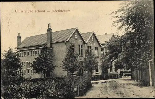 Ak Doetinchem Gelderland, Christliche Schule