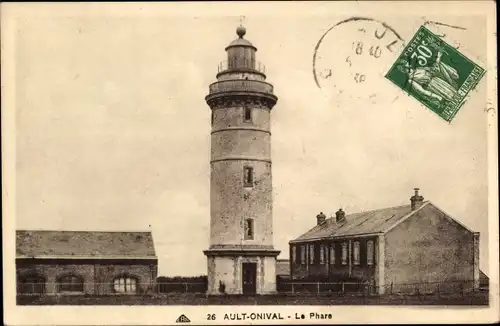 Ak Onival Ault Somme, Le Phare